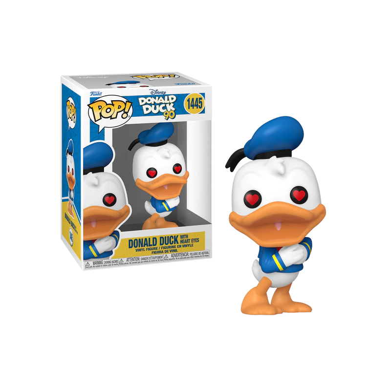 Pop! Disney: Donald Duck 90th Anniversary - Donald Duck w/Heart Eyes - Paperino